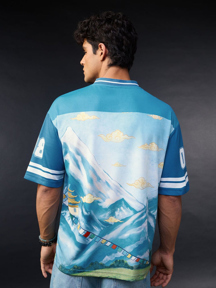 Tibetan Tales: Blue Sky Oversized Jerseys