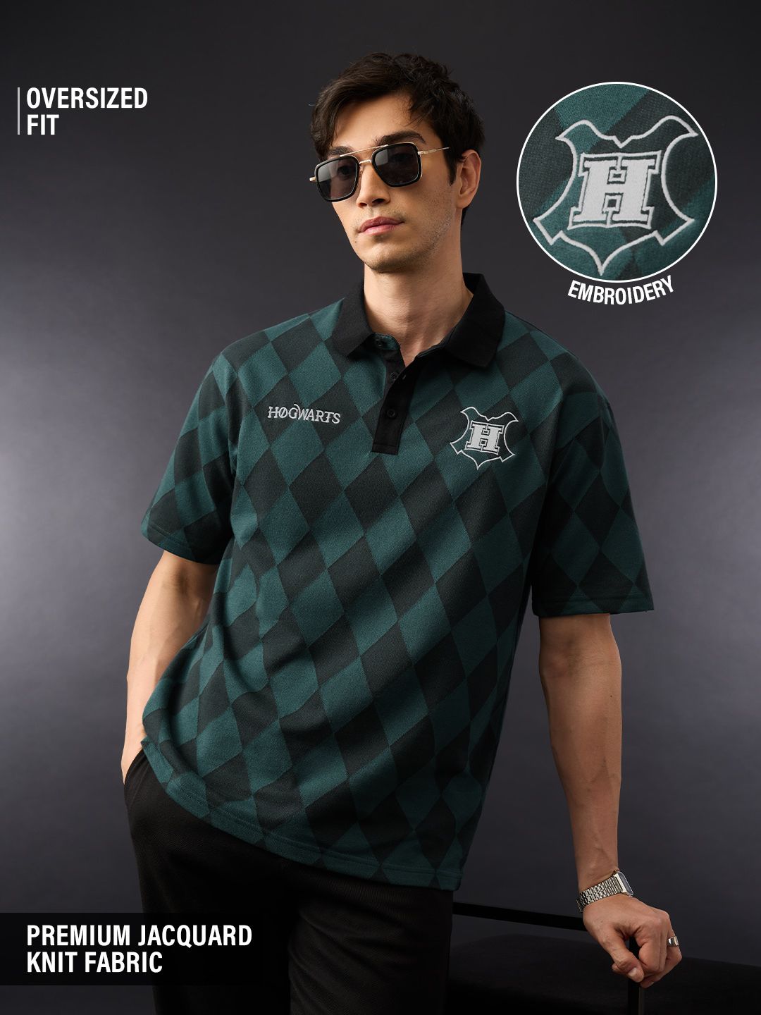 Harry Potter: Emerald House Oversized Polos