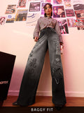 Baggy-Fit Denim: Cosmic Queen Women Baggy Denims