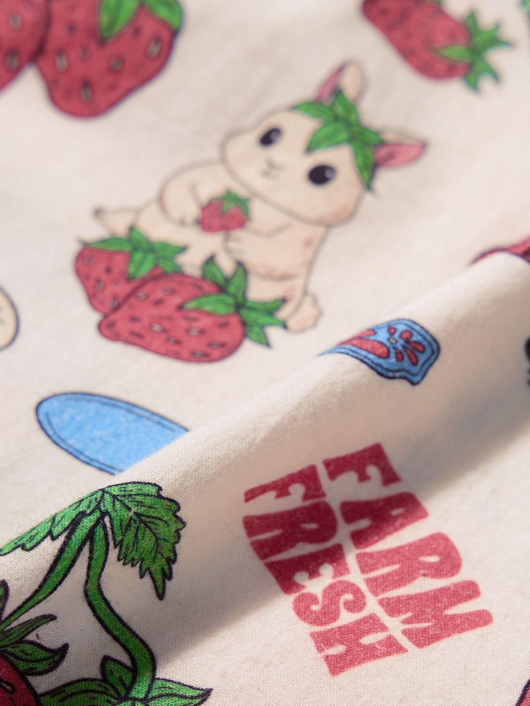 Cotton Linen Shirt: Strawberry Women Relaxed Shirts