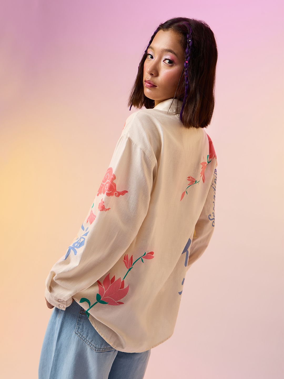 Cotton Linen Shirt: Unbound Women Oversized Shirts