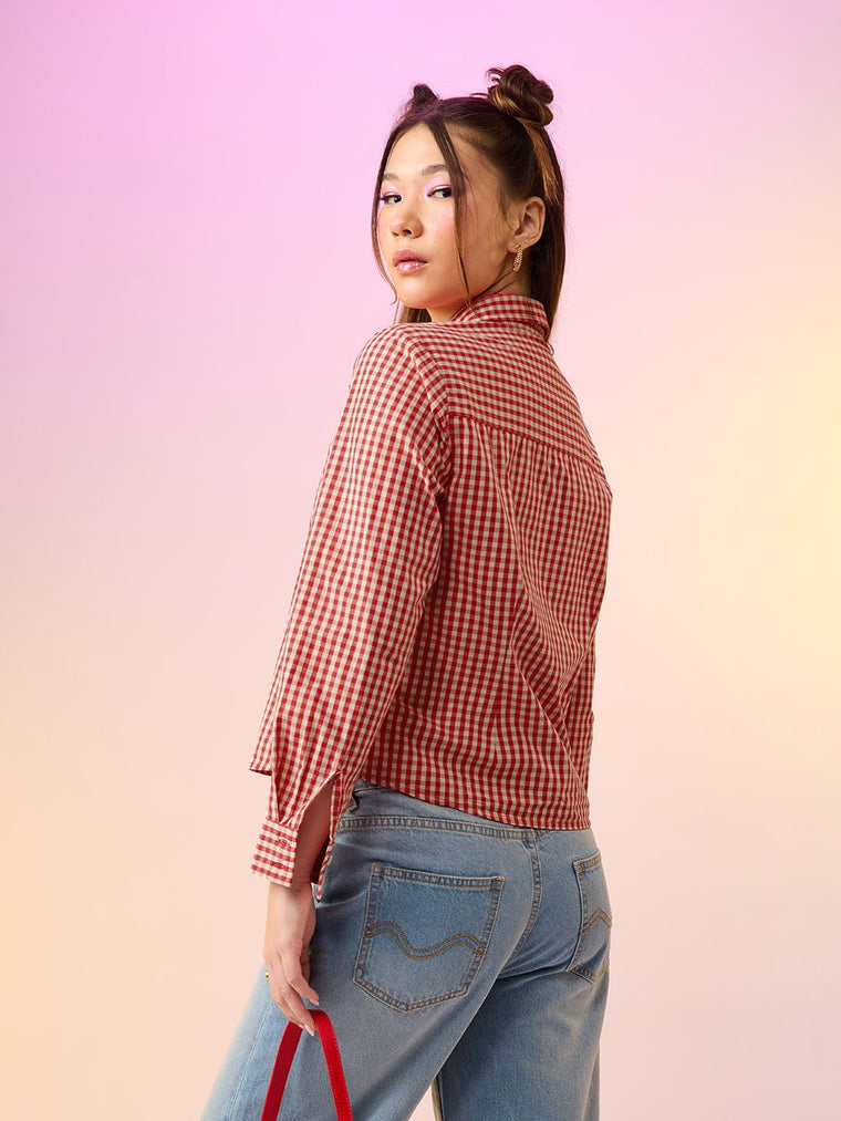 Plaid Shirt: Martini Women Regular Shirts