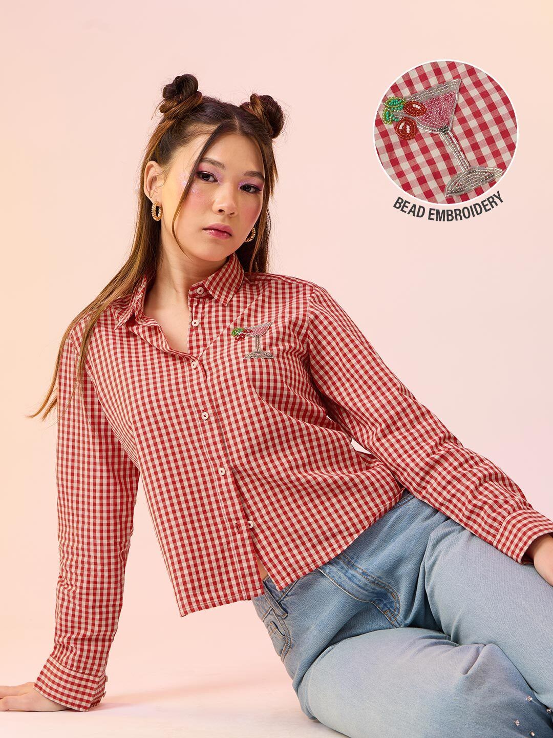 Plaid Shirt: Martini Women Regular Shirts