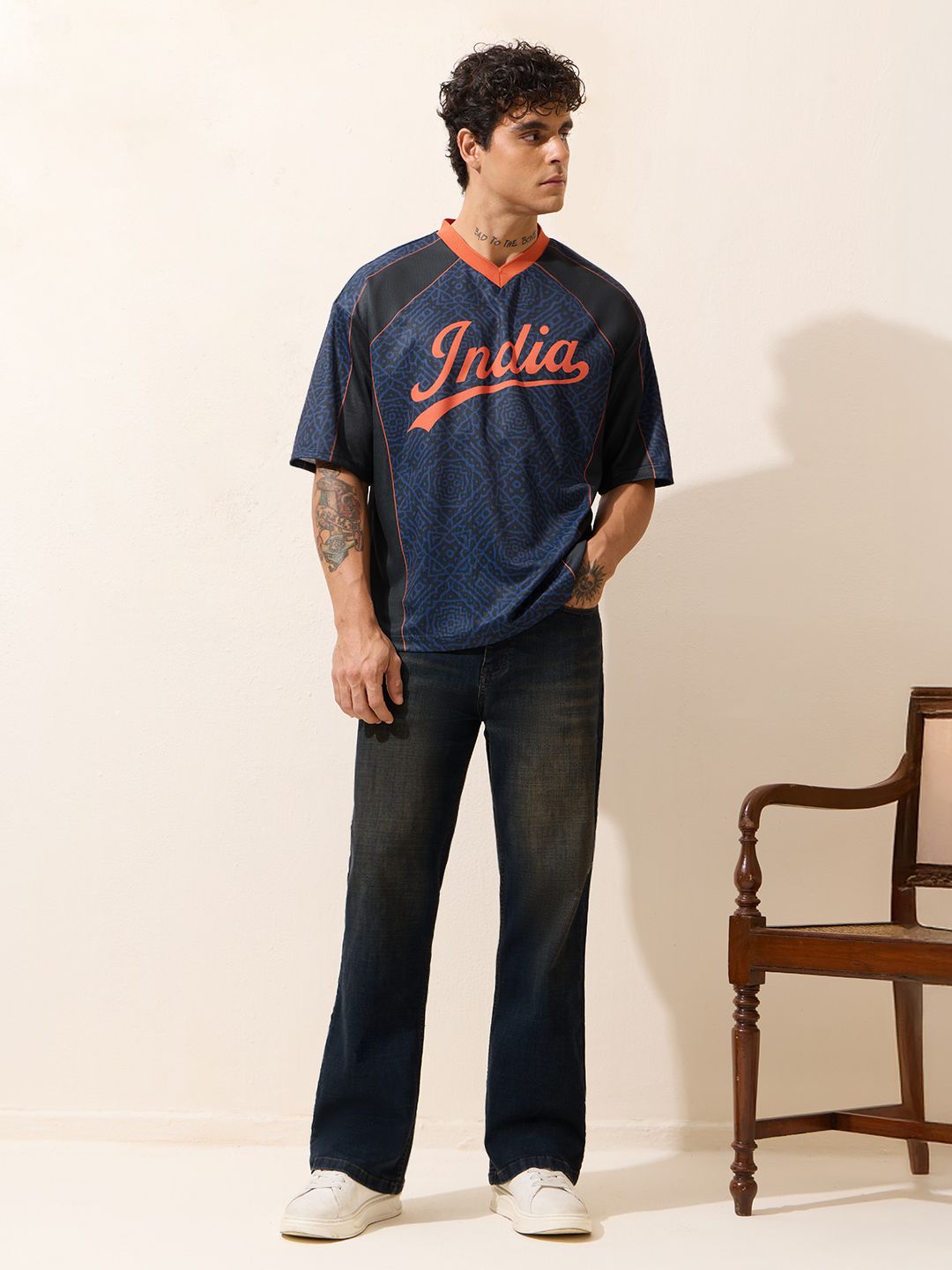 India: Blue Legacy Oversized Jerseys