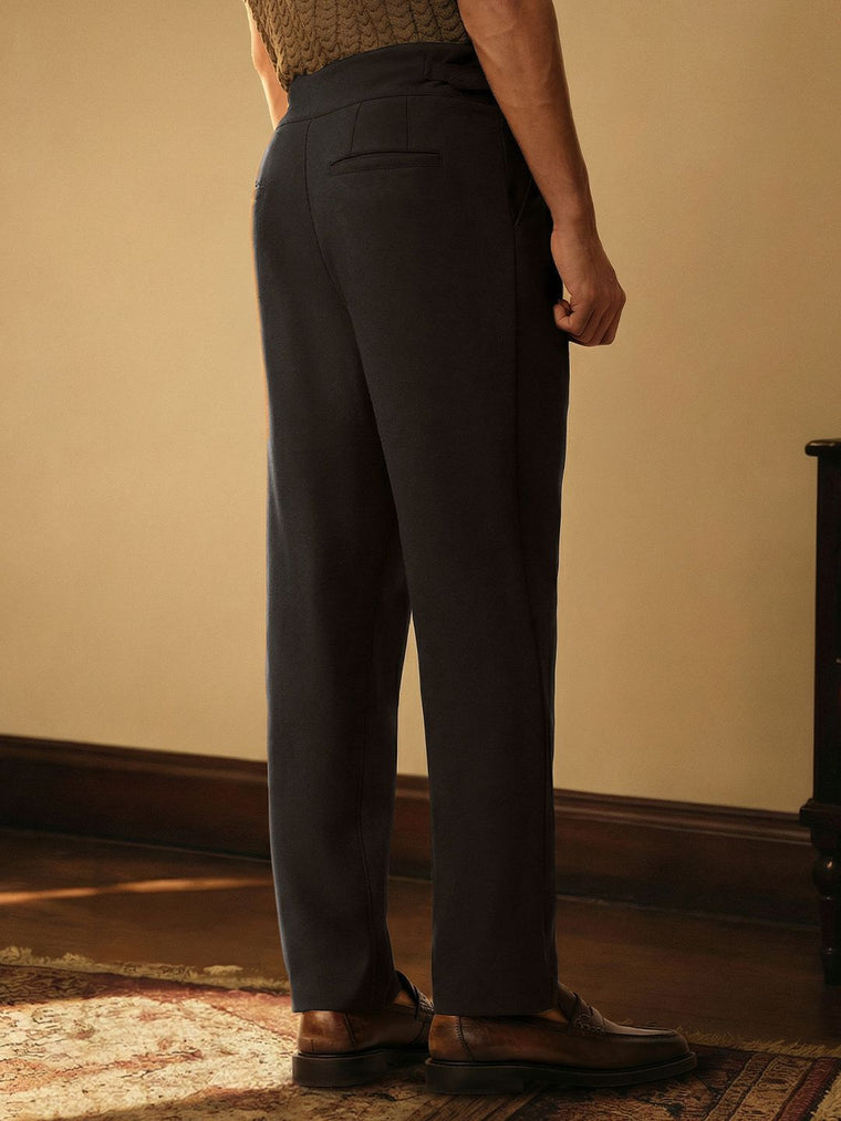 Gurkha Pants: Dark Brown Men Super Flex Pants