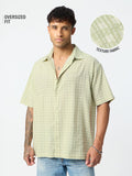 Textured Shirt: Olive Mist Men Textured Shirts
