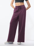 Wide Solid Joggers: Orchid Women Wide Joggers