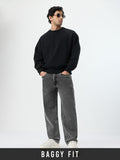 Baggy-Fit Denim: Porpoise Men Baggy Fit Jeans