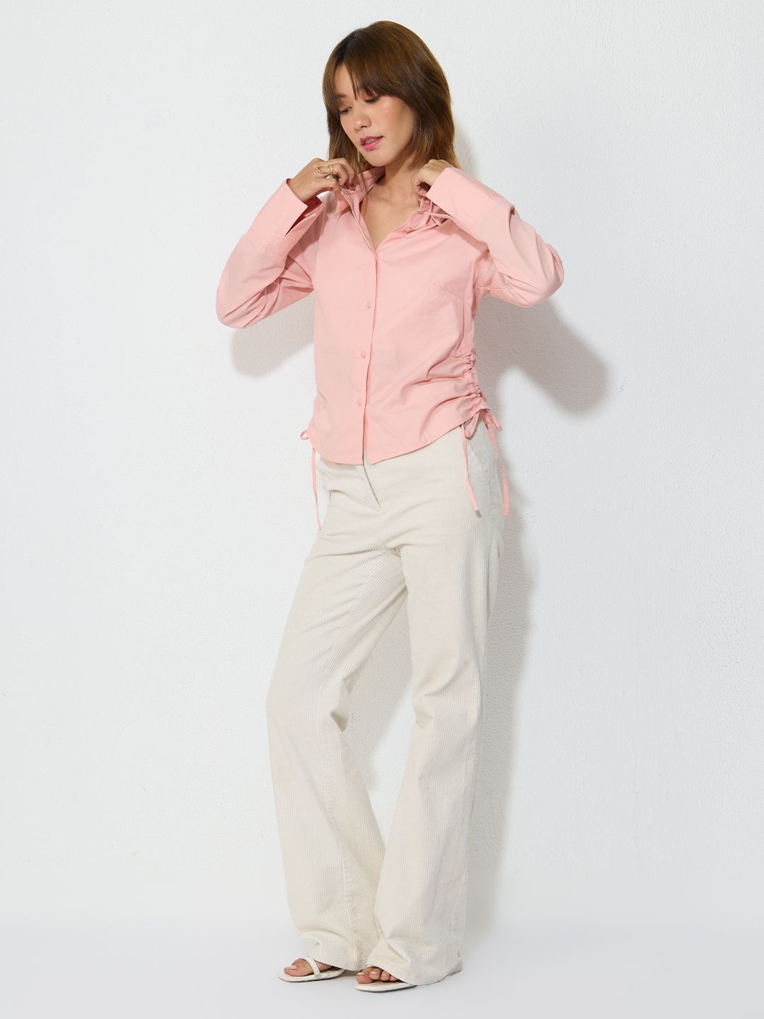 Tailored Solids: Blush Women Fitted Shirts
