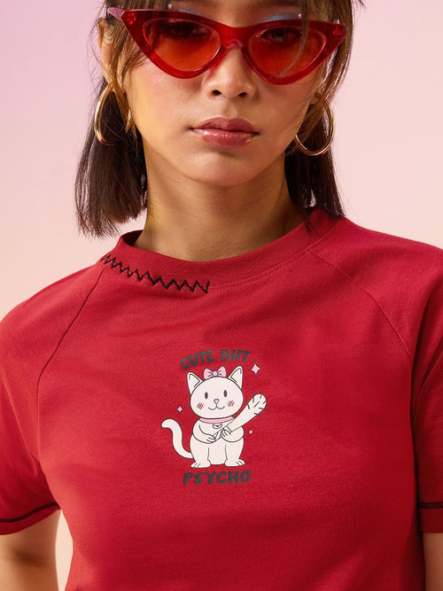 TSS Originals: Cute But Psycho Women Relaxed T-Shirts