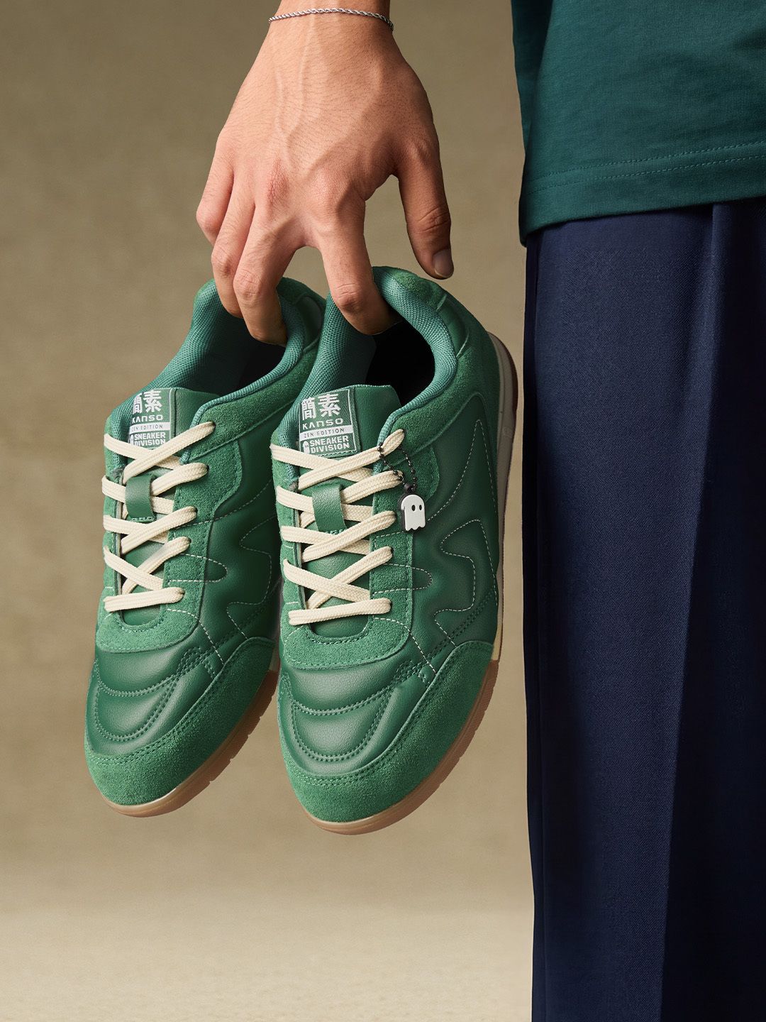 Kanso ZE: Green Men Low Top Sneakers