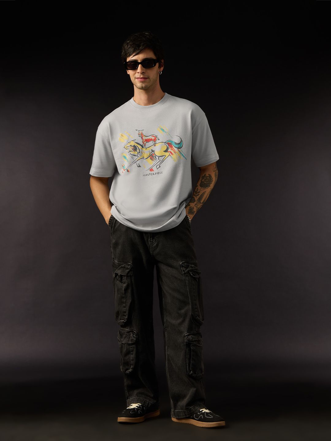 Welcome: Majnu Bhai Painting Oversized T-Shirts