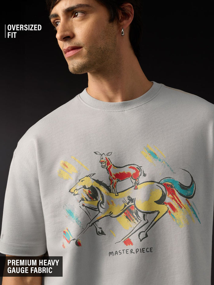 Welcome: Majnu Bhai Painting Oversized T-Shirts