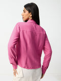 Classic Solids: Raspberry Pink Women Regular Shirts