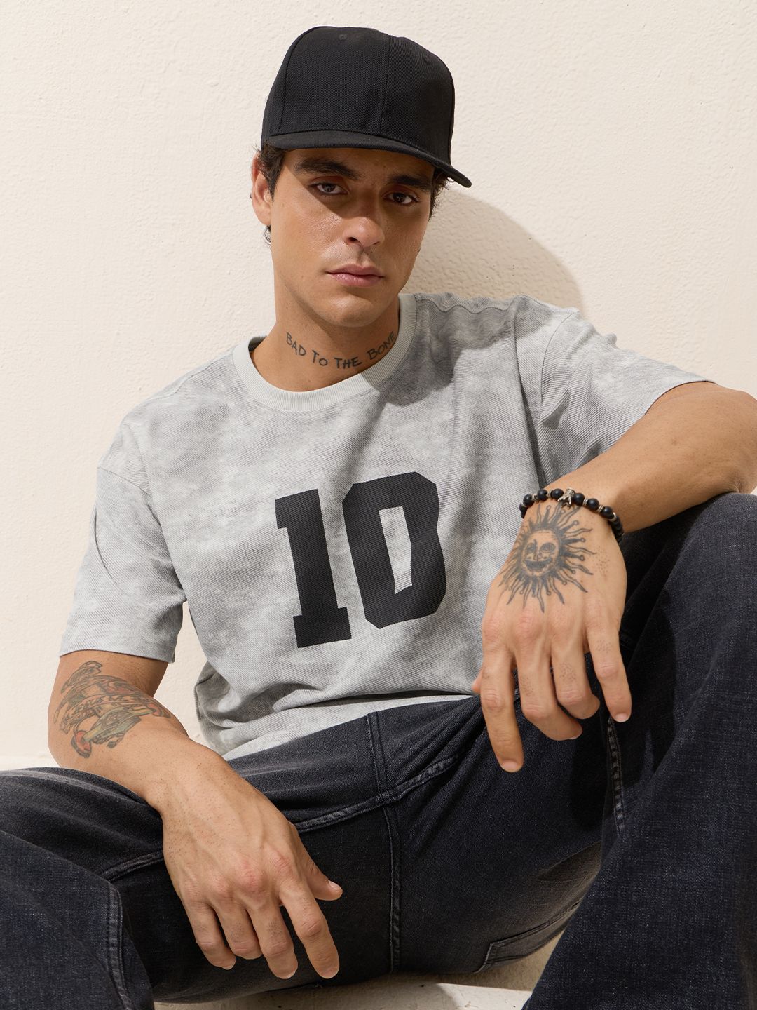 TSS Originals: Textured Varsity Oversized T-Shirts