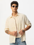 Cotton Linen: Breezy Beige Cotton Linen Shirts