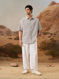 Seer Sucker Stripes: Almondine Oversized Shirts