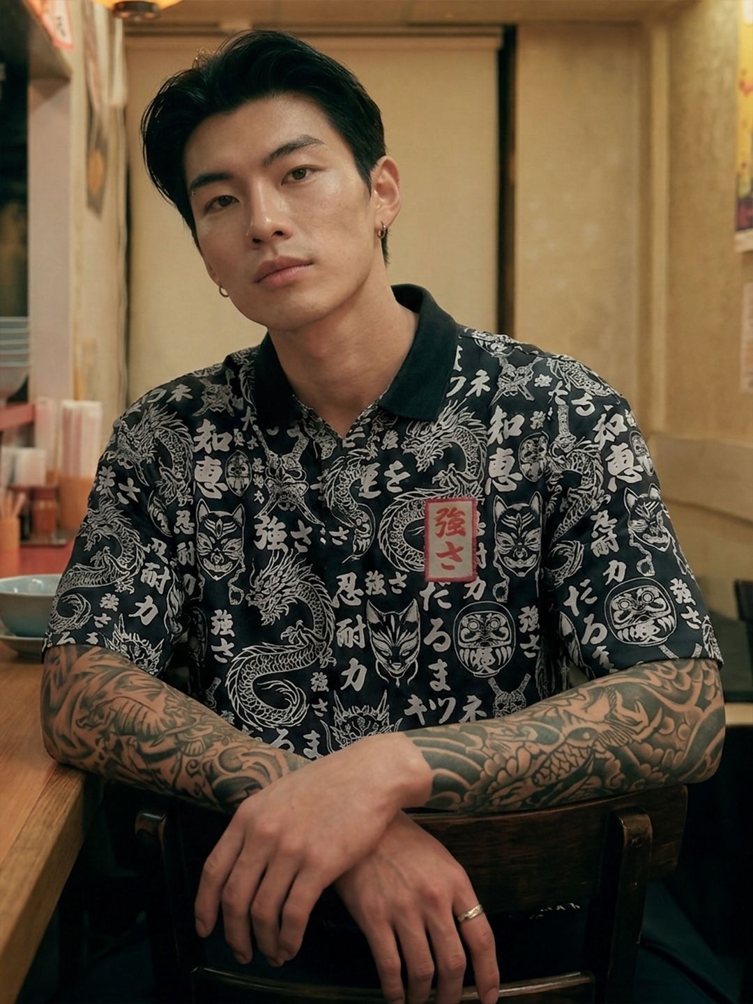 Oversized Polo: Kanji Oversized Polos