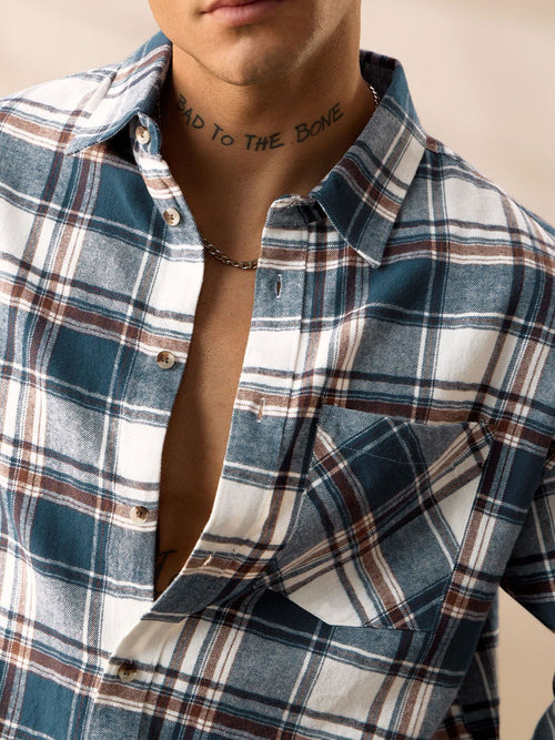 Plaid: Blue And White Shirts