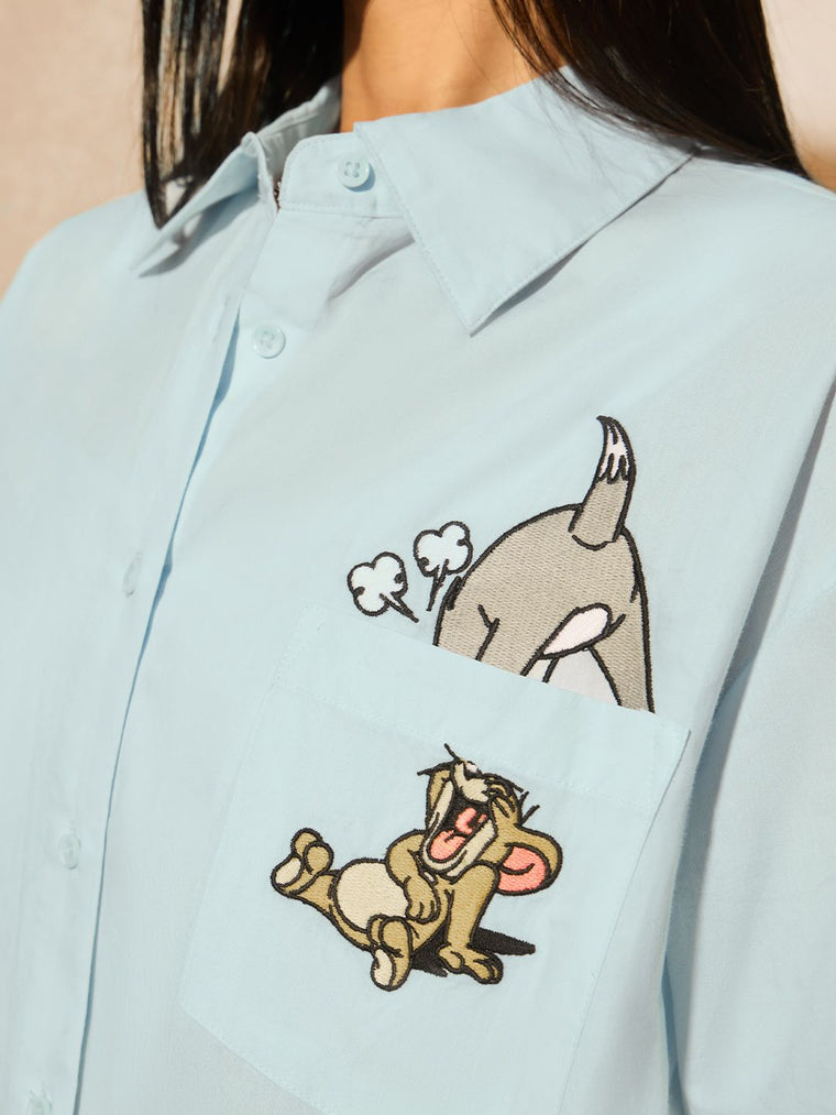 Tom & Jerry: Tiny Trouble Women Oversized Shirts