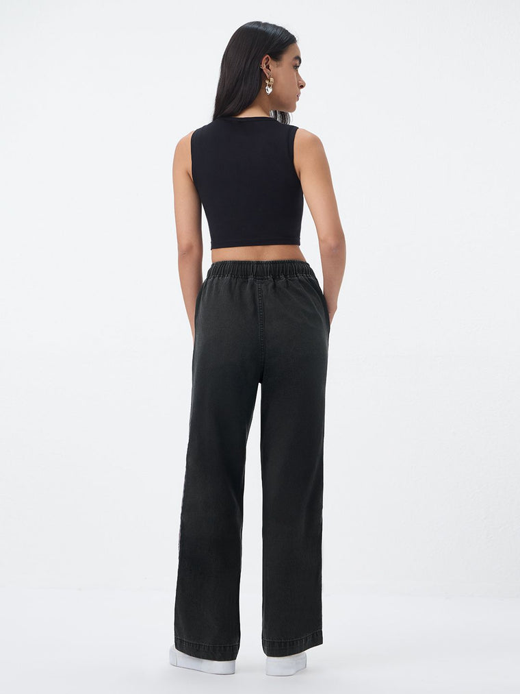 Pull-On Denim: Greyscale Women Pull on Denims