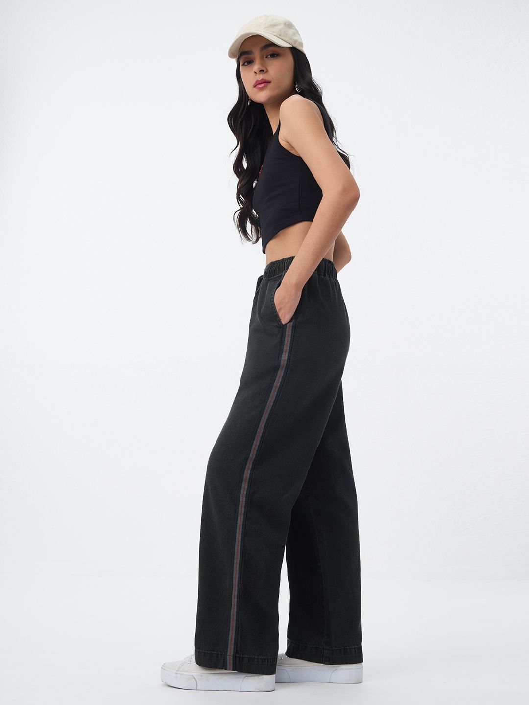Pull-On Denim: Greyscale Women Pull on Denims