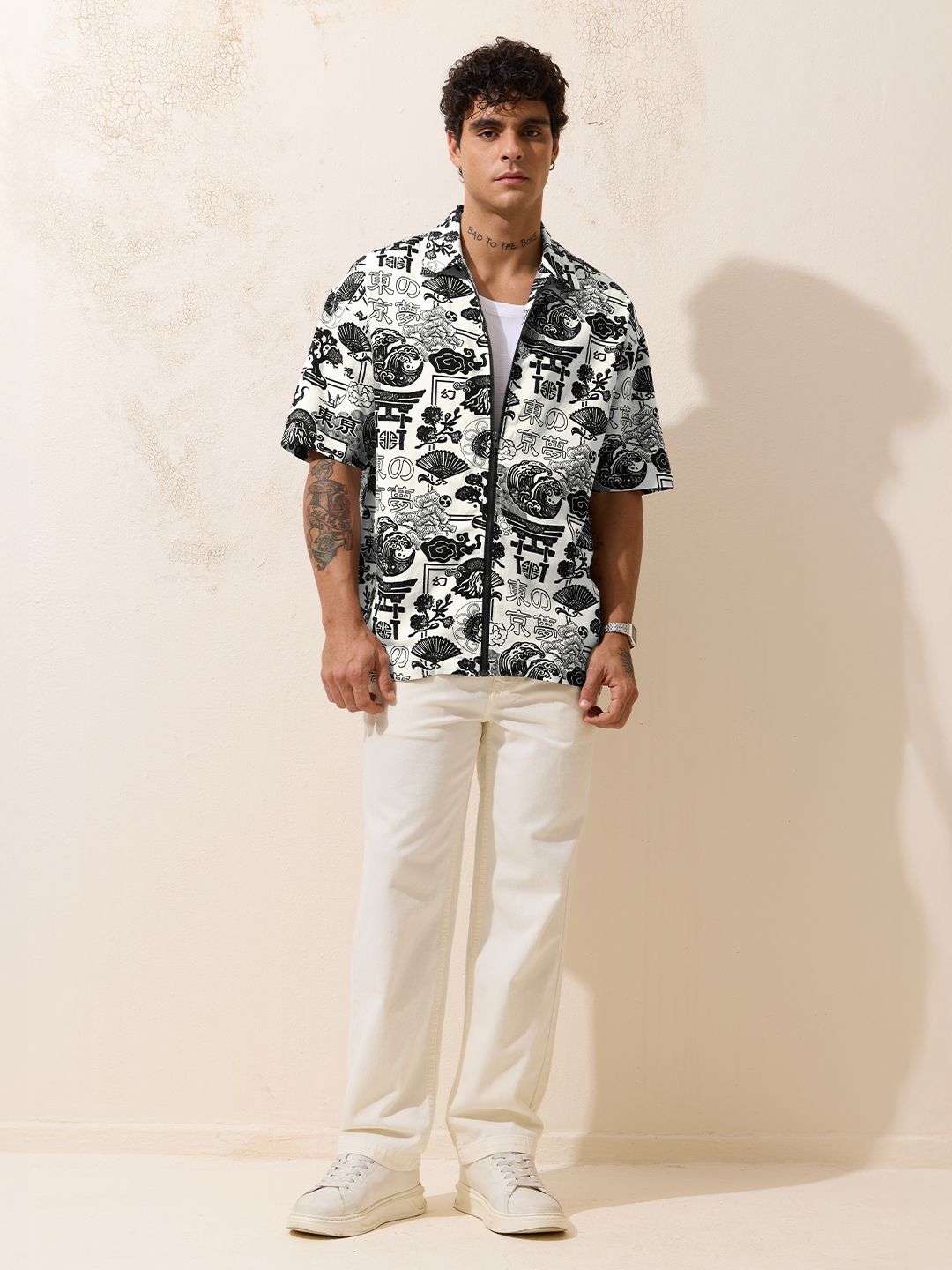Zipper Shirt: Tokyo Dreams Oversized Shirts