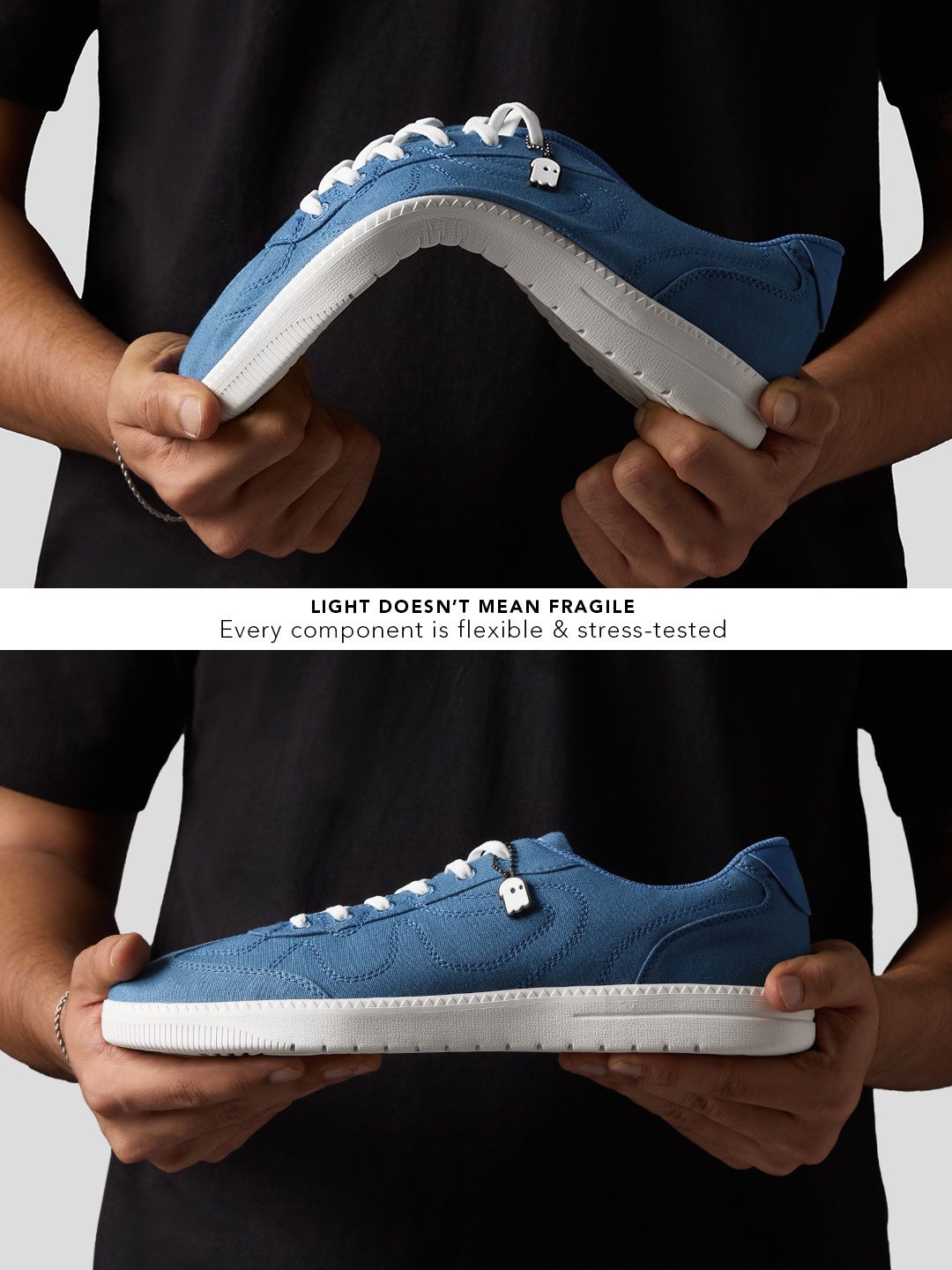 UBZ FLY: Blue Men Low Top Sneakers