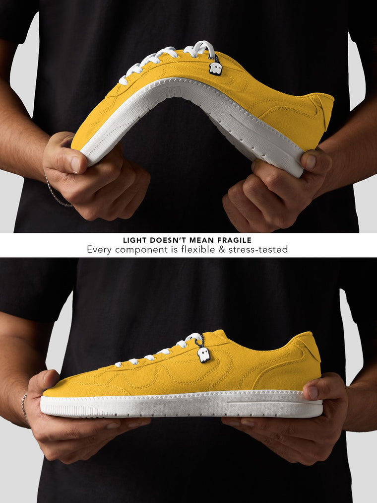 UBZ FLY: Yellow Men Low Top Sneakers