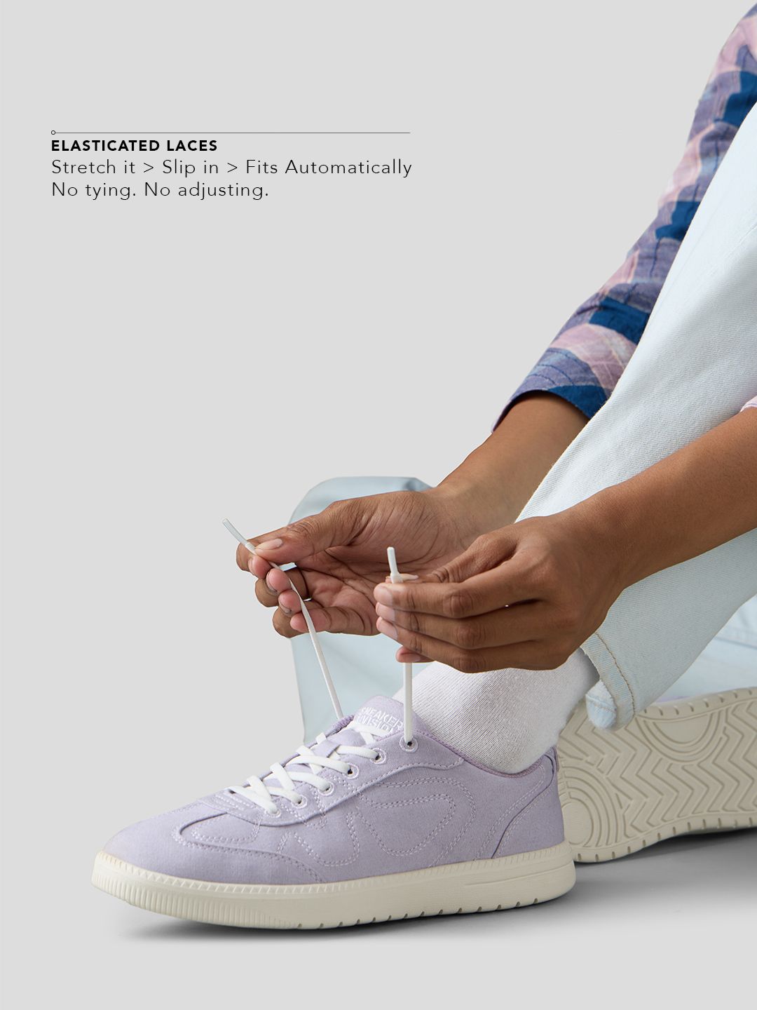 Lavender: UBZ Fly Women Low Top Sneakers