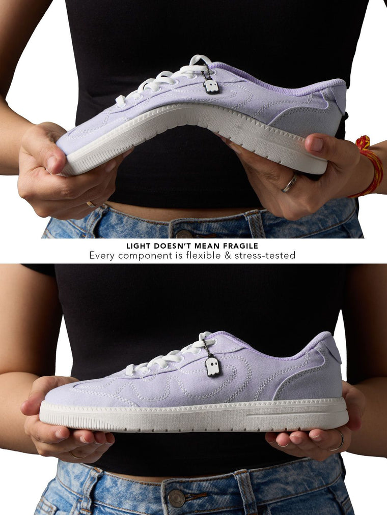 Lavender: UBZ Fly Women Low Top Sneakers