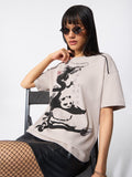 Kung Fu Panda: Ink'D Women Oversized T-Shirts