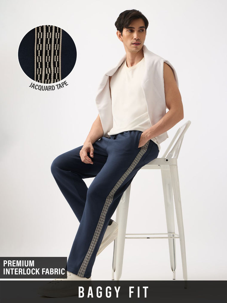 Oversized Joggers: Midnight Navy Men Joggers