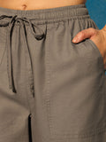 Straight-Fit Pants: Oak Brown Women Straight Pants