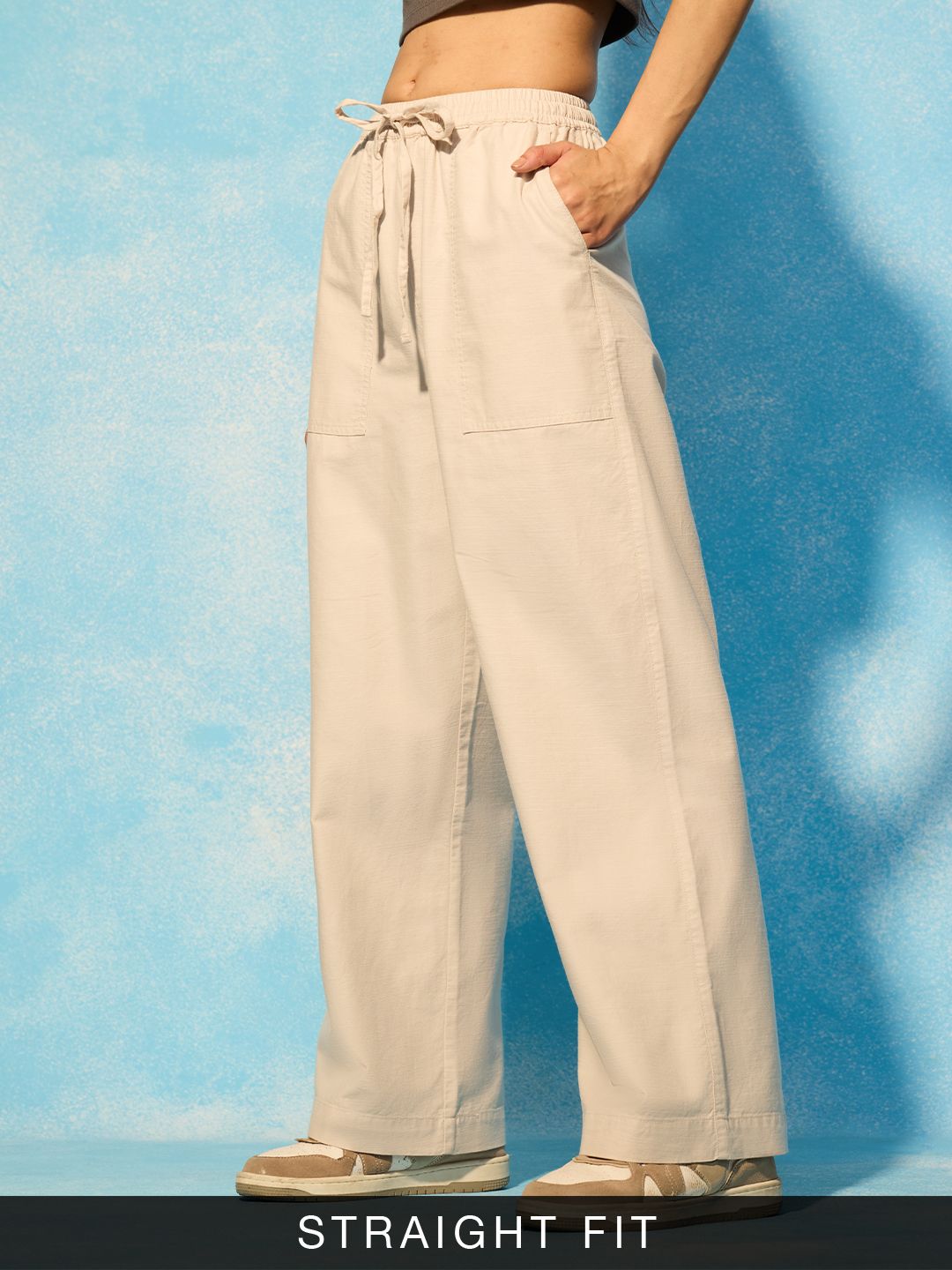 Straight-Fit Pants: Regal Women Straight Pants