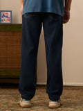 Baggy-Fit Denim: Orion Blue Men Baggy Fit Jeans