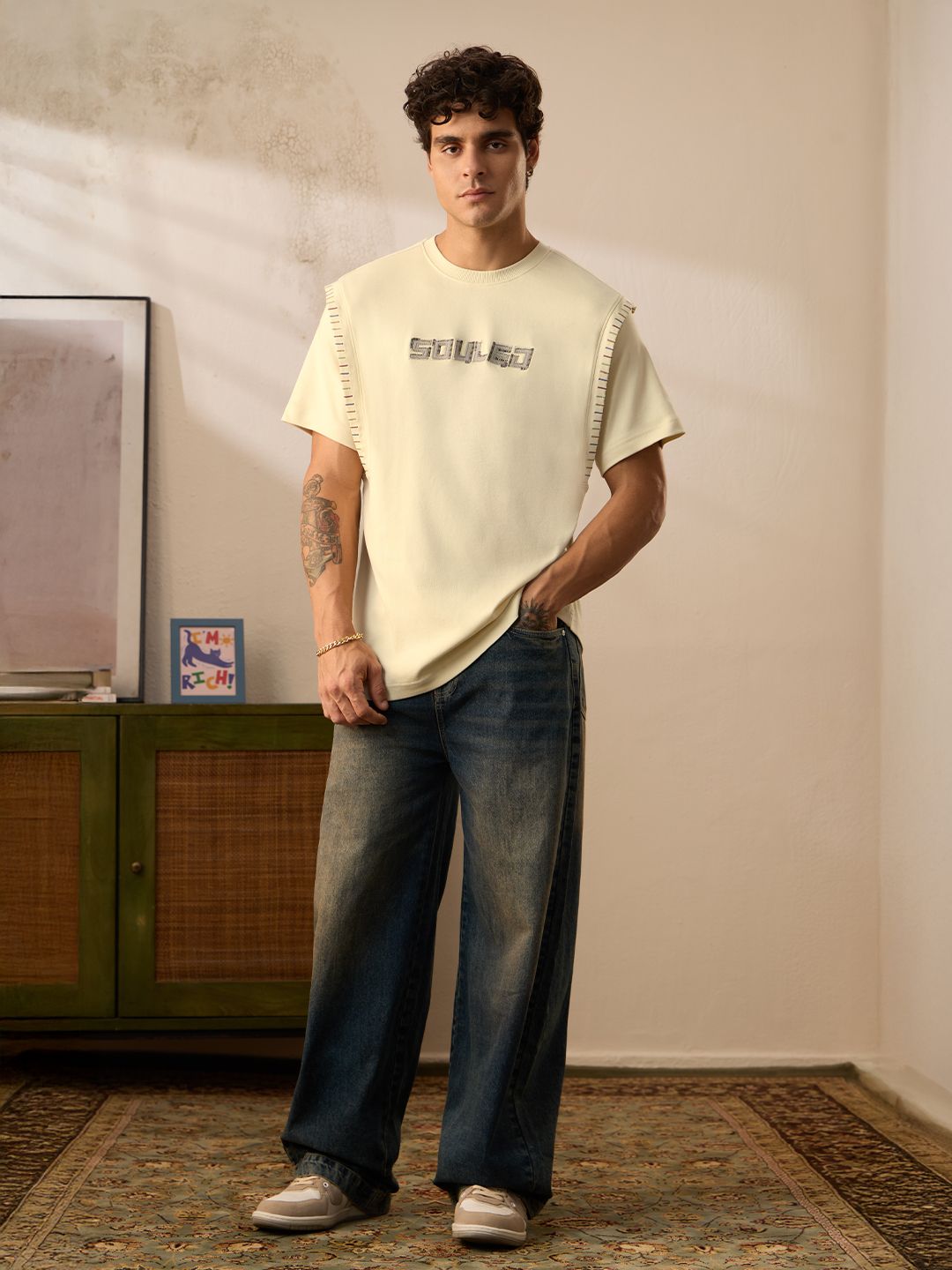 Oversized T-Shirt: Oyster Oversized T-Shirts