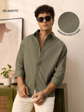 Poplin Shirt: Clover Men Relaxed Shirts