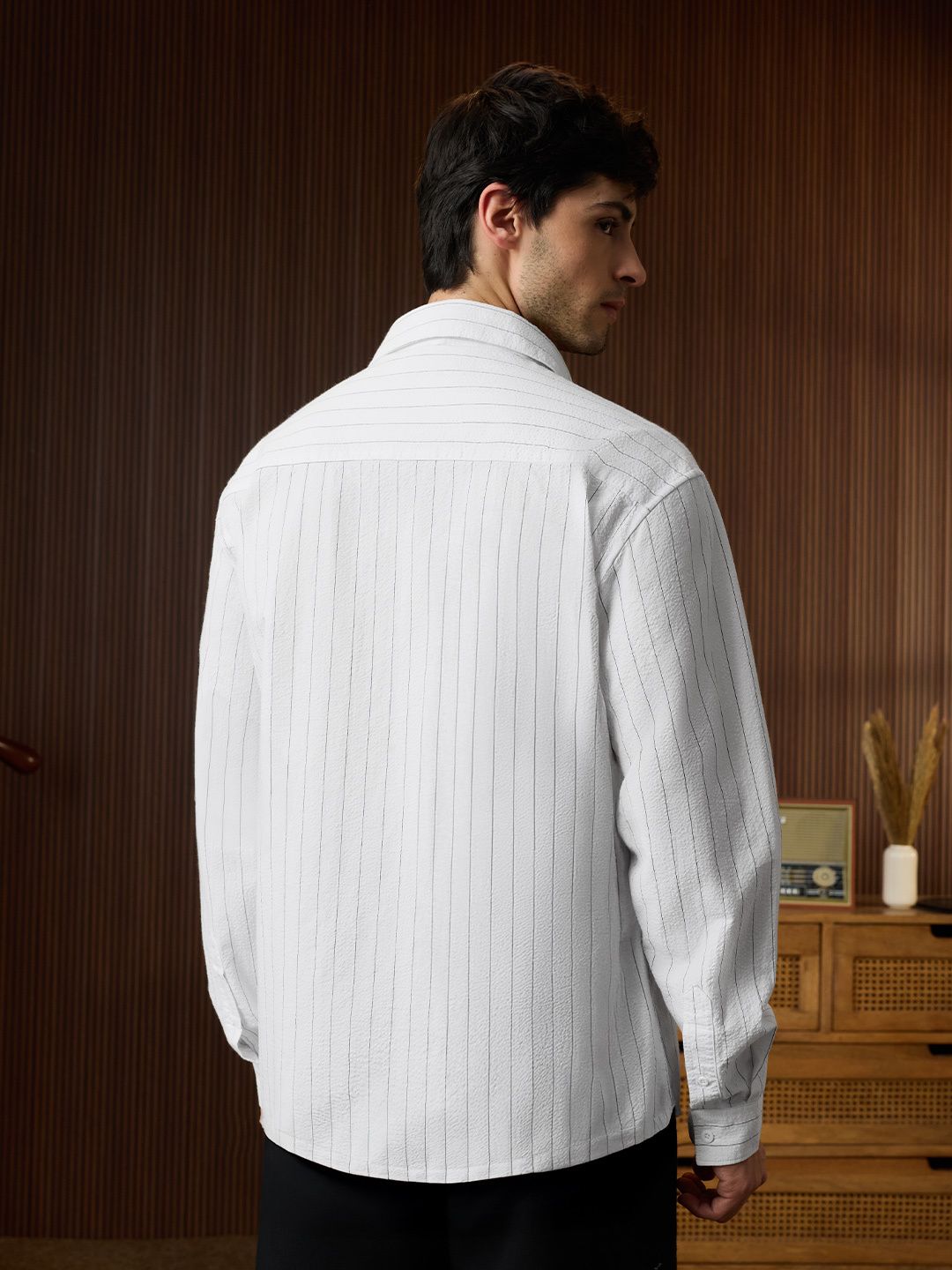 Seersucker: Moonlight Men Textured Shirts