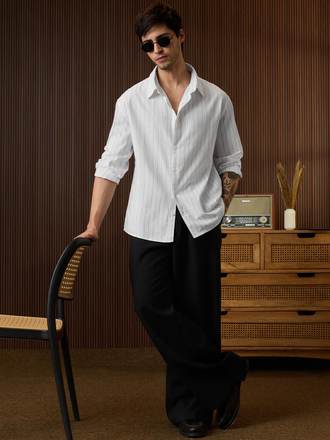 Seersucker: Moonlight Men Textured Shirts