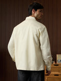Utility Overshirt: Ecru Overshirts