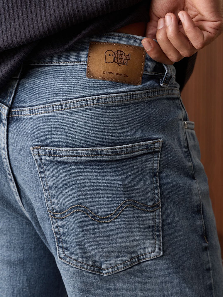Straight-Fit Denim: Riviera Men Straight Fit Jeans
