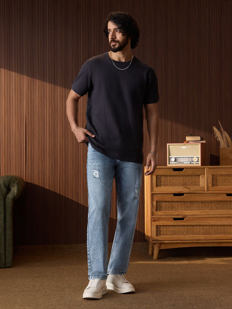 Straight-Fit Denim: Riviera Men Straight Fit Jeans