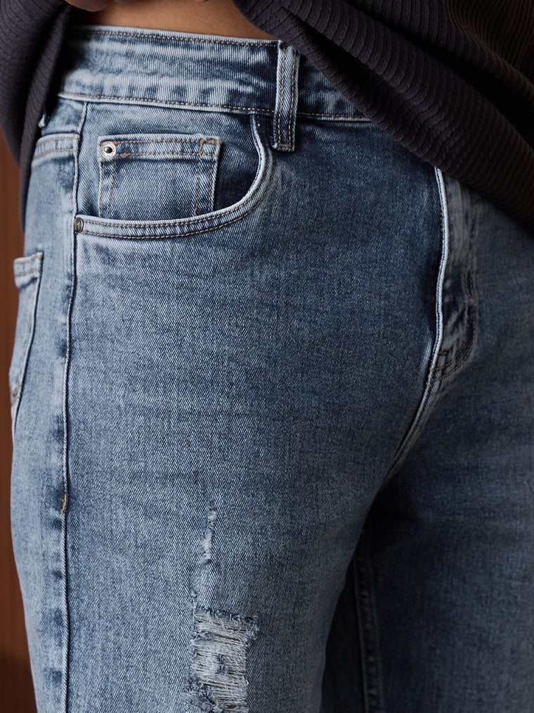 Straight-Fit Denim: Riviera Men Straight Fit Jeans