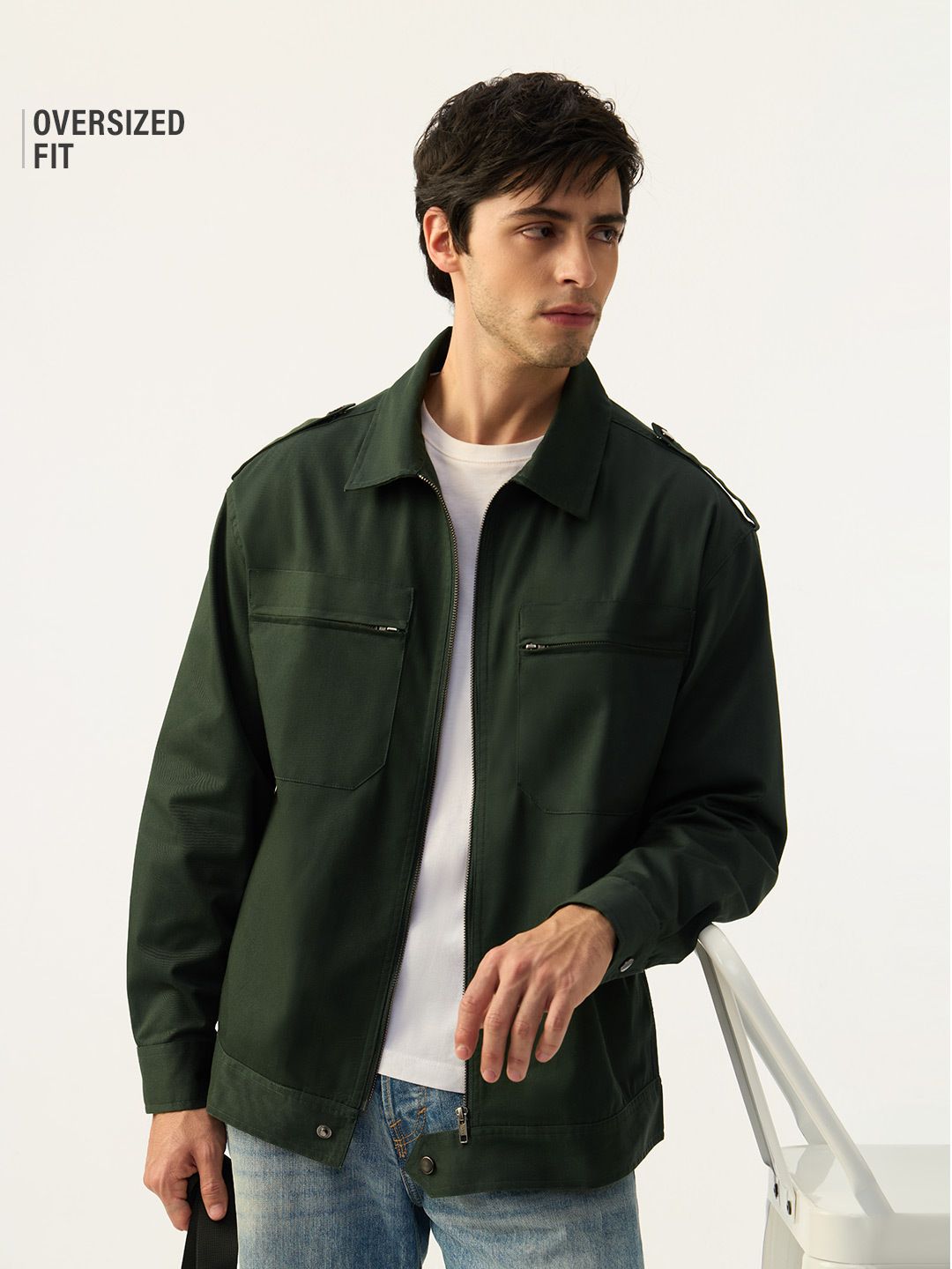 Overshirt: Military Olive Overshirts