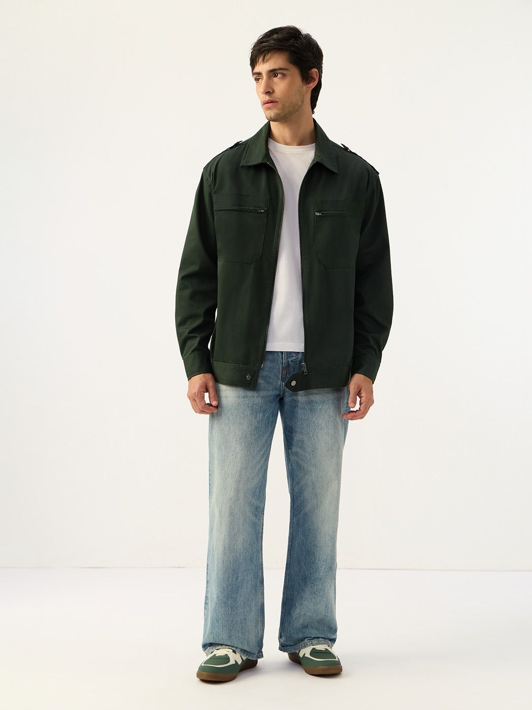 Overshirt: Military Olive Overshirts