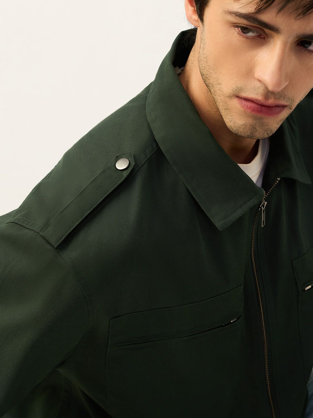 Overshirt: Military Olive Overshirts