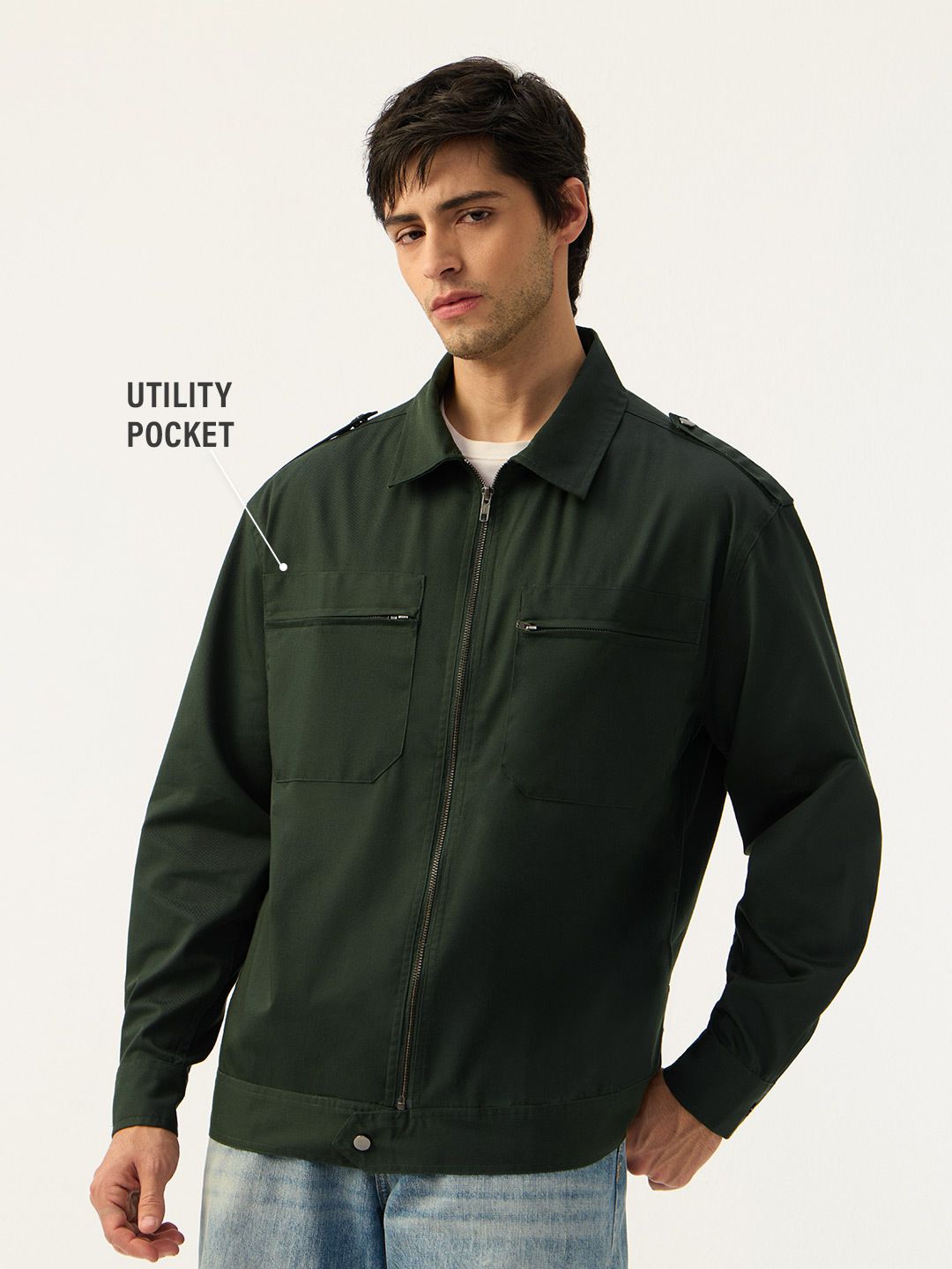 Overshirt: Military Olive Overshirts