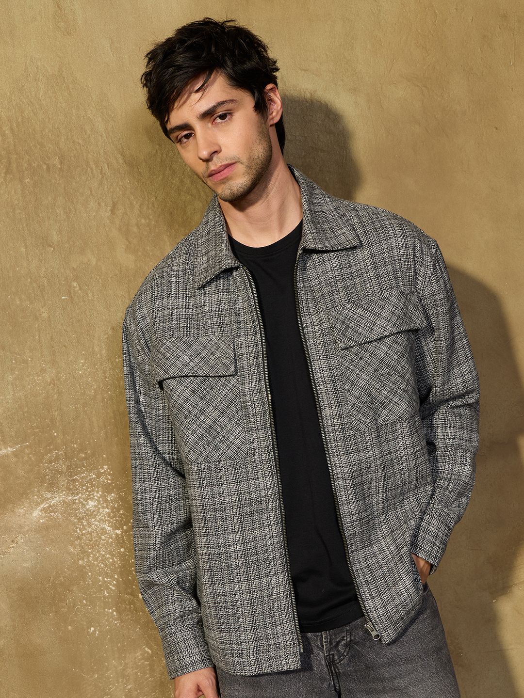 Utility Shacket: Gargoyle Men Shackets