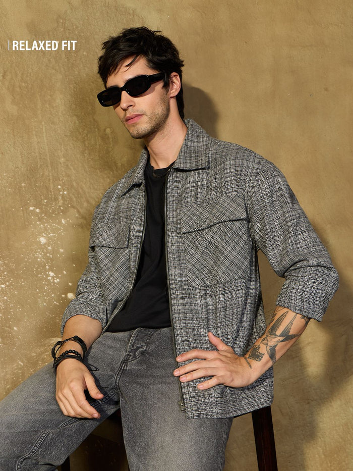 Utility Shacket: Gargoyle Men Shackets